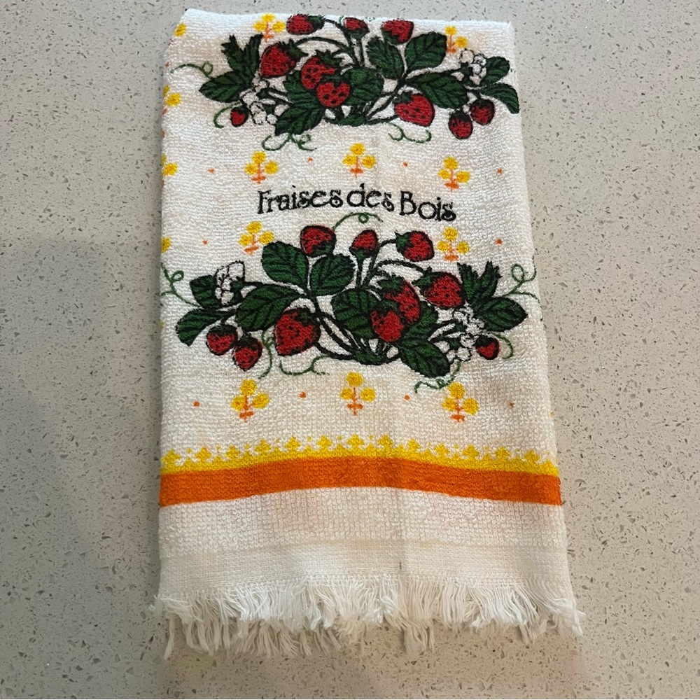Strawberry Patterned Towel